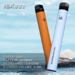 سيجارة إلكترونية يمكن التخلص منها 1000 نفث ISK032 Puffs Disposable E Cigarette