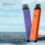 سيجارة إلكترونية يمكن التخلص منها 1500 نفث ISK041 Disposable Vape Puffs