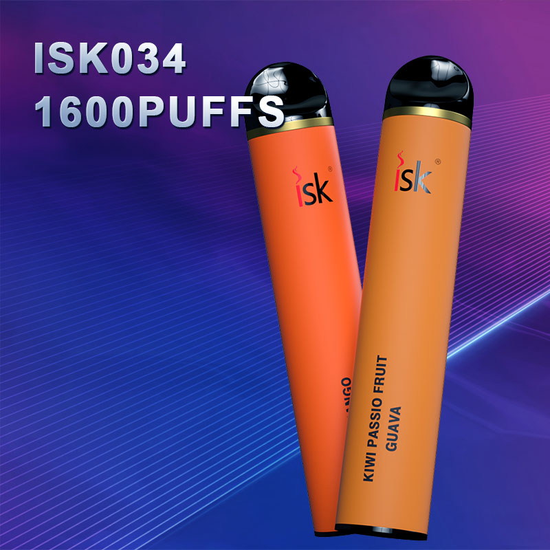 ISK034 Sigaretta Elettronica Usa E Getta 1600 tiri Rettangolo puff  disposable vape, ISK Vape